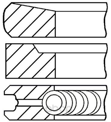 фото Кольца поршневые goetze 0843170000