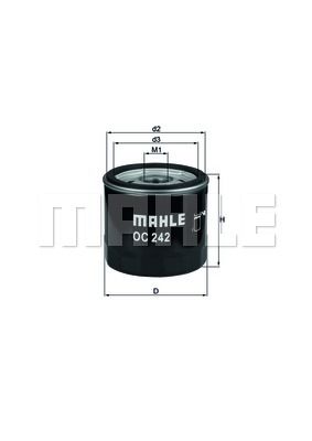 

Фильтр масляный KNECHT OC 242