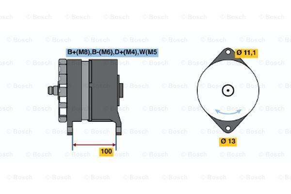 

Генератор BOSCH 0 986 039 260