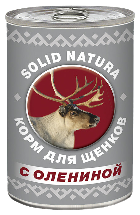 

Консервы для щенков SOLID NATURA, оленина, 340г, оленина, 340 г