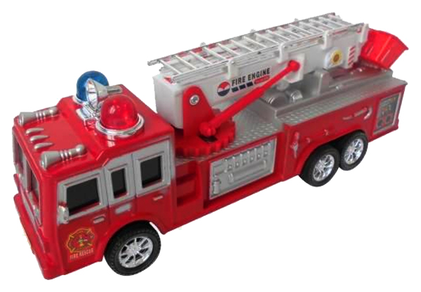 

Инерционная пожарная машина Shantou Gepai Fire Engine, красная, Красный;белый