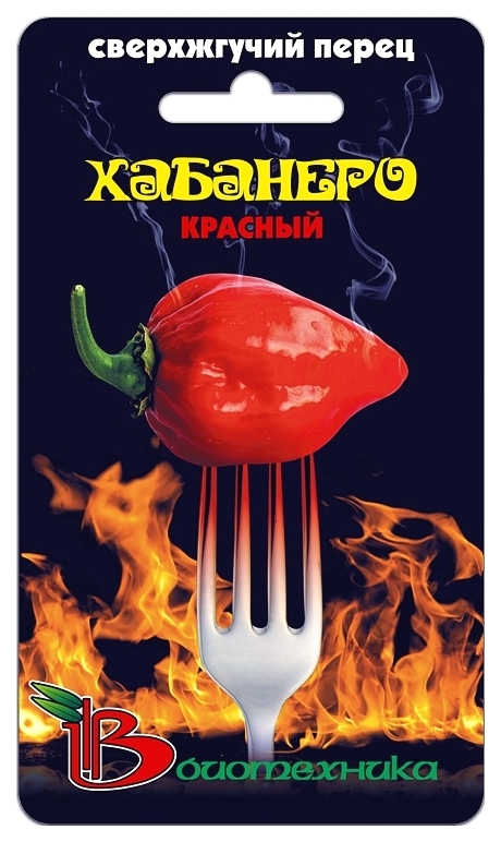 

Семена Перец супер жгучий Хабанеро Красный, 5 шт, Биотехника