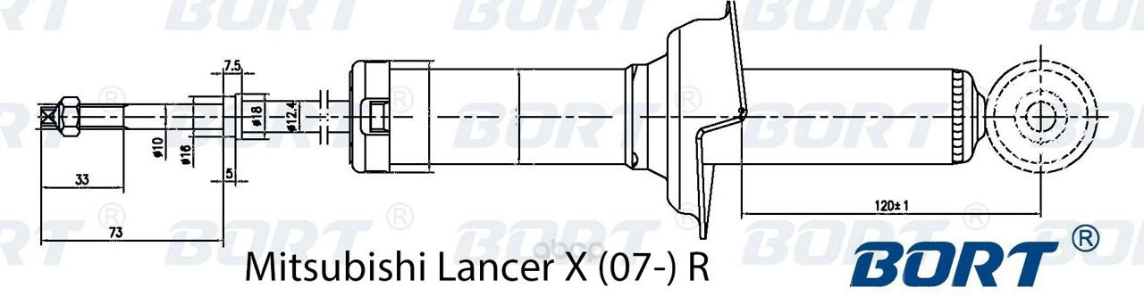 Амортизатор подвески BORT G41238113
