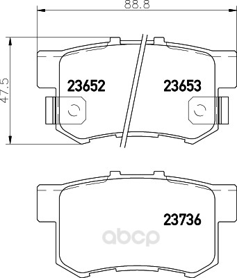

Тормозные колодки дисковые HELLA 8DB355027811