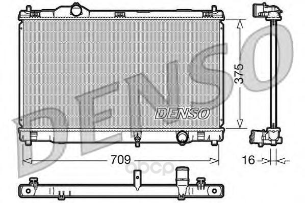 

Радиатор 709x375 Denso DRM51001