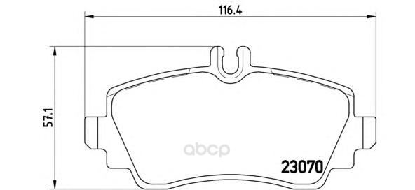 

Тормозные колодки дисковые brembo P50036