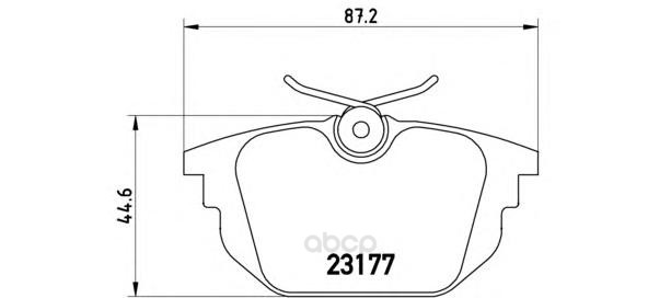 

Тормозные колодки brembo дисковые P23026