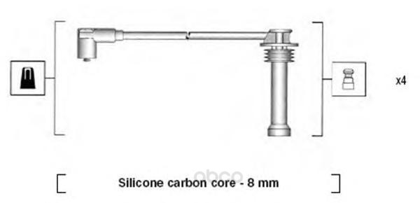 Провода высоковольтные комплект magneti marelli 941185360787