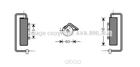 фото Радиатор кондиционера автомобильный ava old335