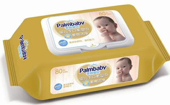 фото Влажные салфетки palmbaby с экстрактом ромашки, 80 шт.