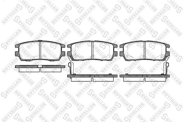

Тормозные колодки Stellox дисковые 416002BSX