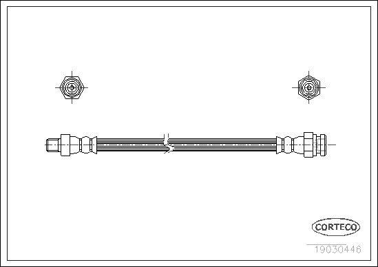 фото Шланг тормозной системы corteco 19030446