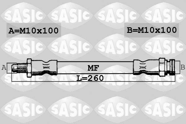 фото Шланг тормозной системы sasic sbh0168