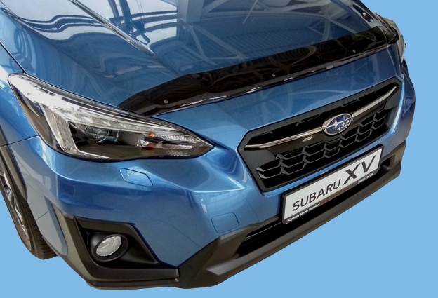 

Дефлектор капота SUBARU XV 2017-, темный, Черный