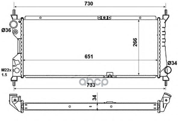 

Радиатор системы охлаждения NRF 507522