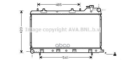 фото Радиатор системы охлаждения ava su2045