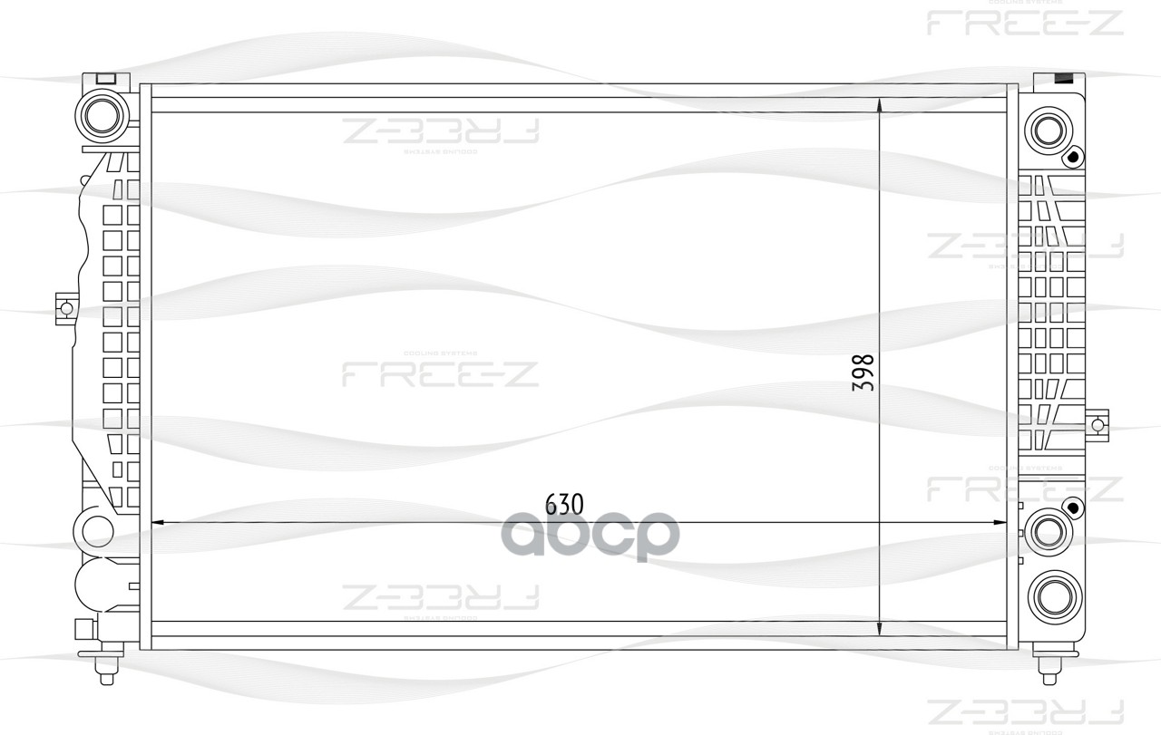 фото Радиатор охлаждения free-z kk0106