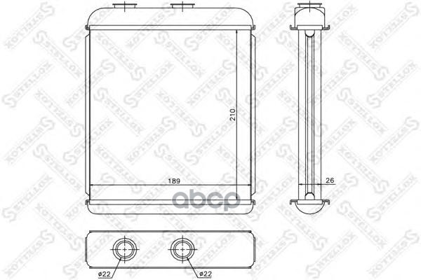 фото Радиатор печки stellox 1035051sx