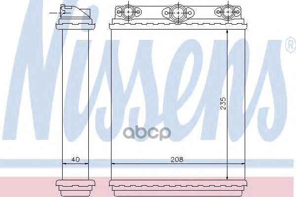 фото Радиатор отопителя nissens 72016