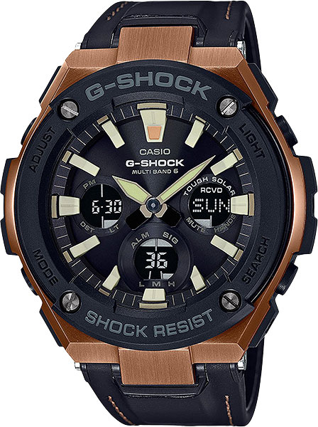 фото Японские наручные часы casio g-shock gst-w120l-1a с хронографом