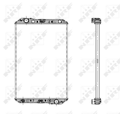 

Радиатор охлаждения двигателя NRF 509720