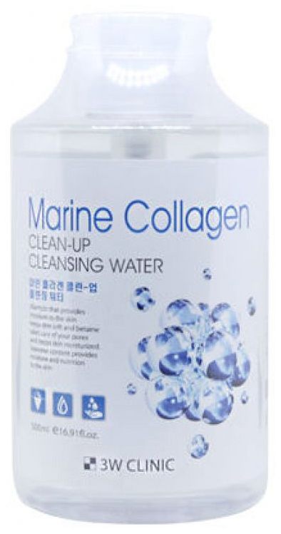 Очищающая вода Marine Collagen Clean-Up Cleansing Water 500 мл
