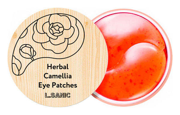 Патчи для глаз L.SANIC Herbal Camellia Hydrogel Eye Patch омолаживающие, 60 шт. гидрогелевые патчи для глаз с камелией herbal camellia hydrogel eye patches