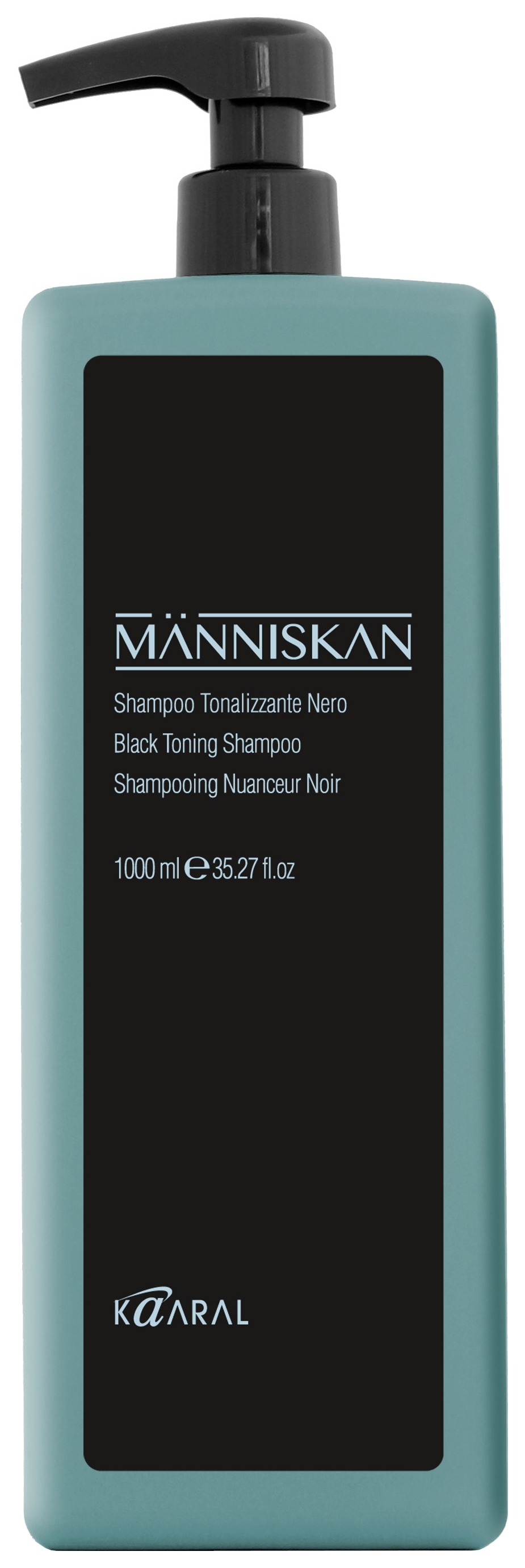 фото Шампунь kaaral manniskan black toning shampoo 1 л