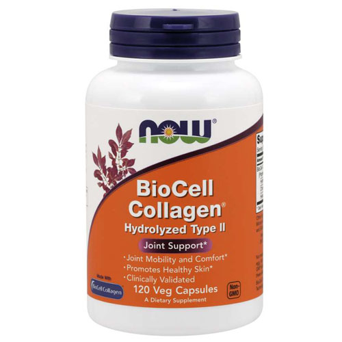 фото Биоактивный коллаген 2го типа - now biocell collagen - hydrolyzed type ii (120 капсул)