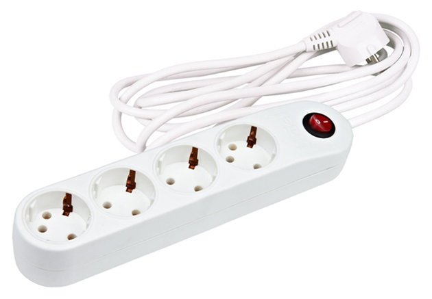 

Сетевой фильтр Uniel S-GSP4-3C, 4 розетки, 3 м, White, S-GSP4-3C