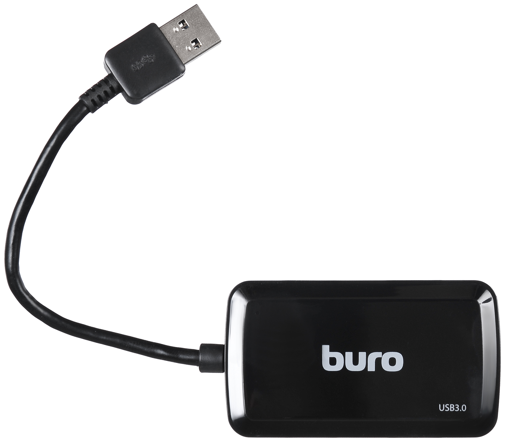 фото Разветвитель для компьютера buro bu-hub4-u3.0-s черный
