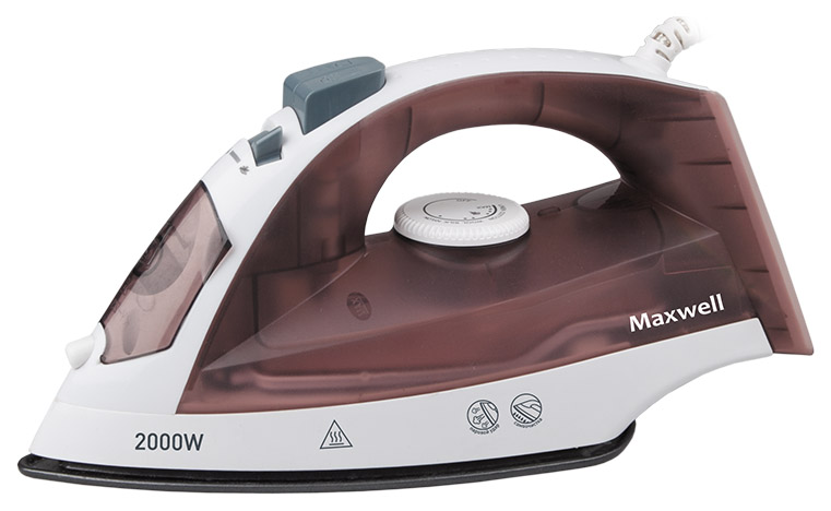 фото Утюг maxwell mw-3049 white/brown