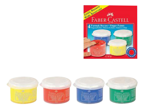 

Faber-Castell Краски пальчиковые Faber-Castell 4 цвета 160412, 4 цвета