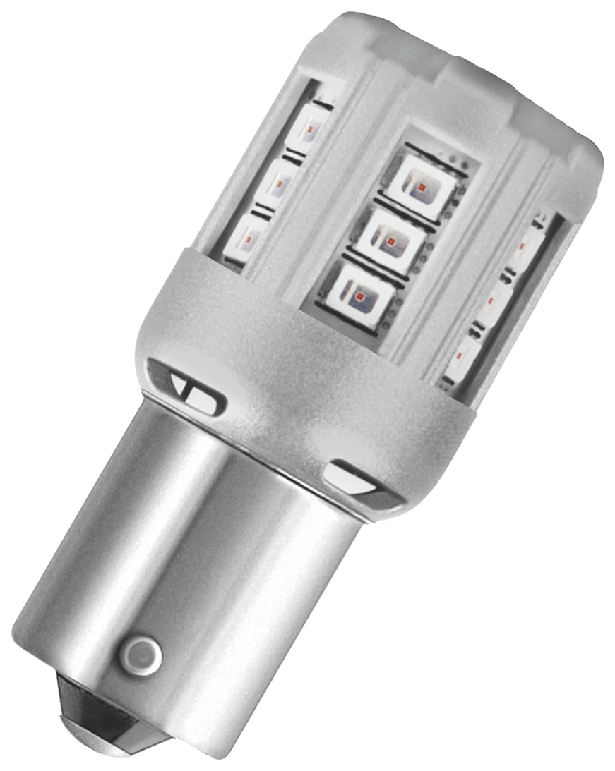 фото Лампа светодиодная автомобильная osram 3w 12v ba15s (7456r-02b)