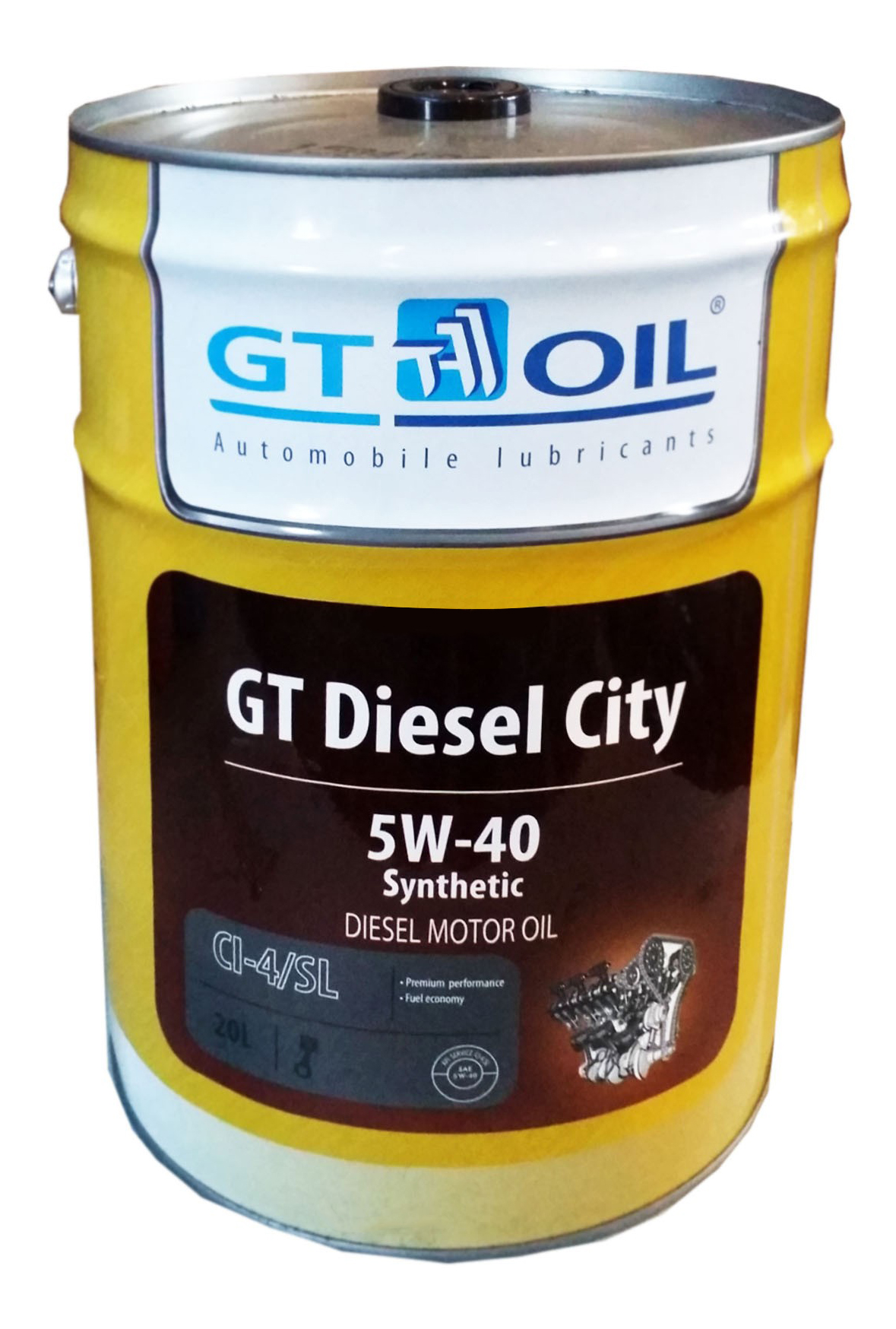 фото Моторное масло gt oil diesel city 5w40 20 л