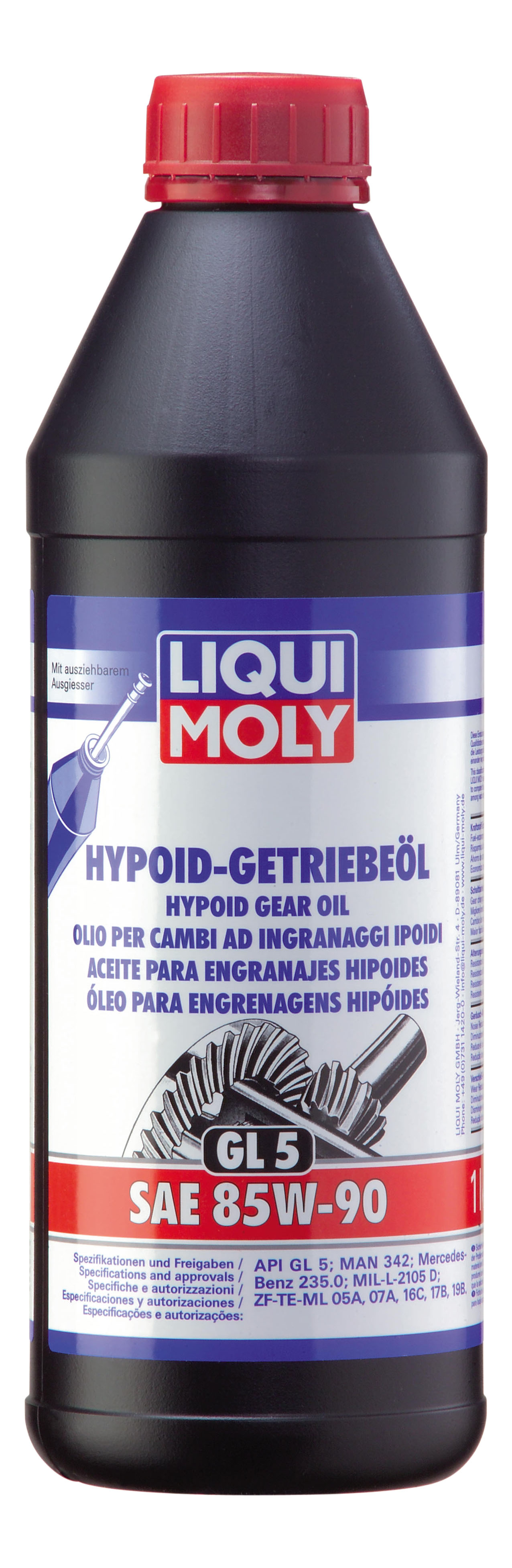 фото Трансмиссионное масло liqui moly hypoid-getriebeoil sae 85w-90 (1л)