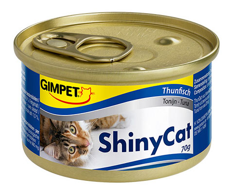 фото Консервы для кошек gimcat shinycat, тунец в желе, 70г