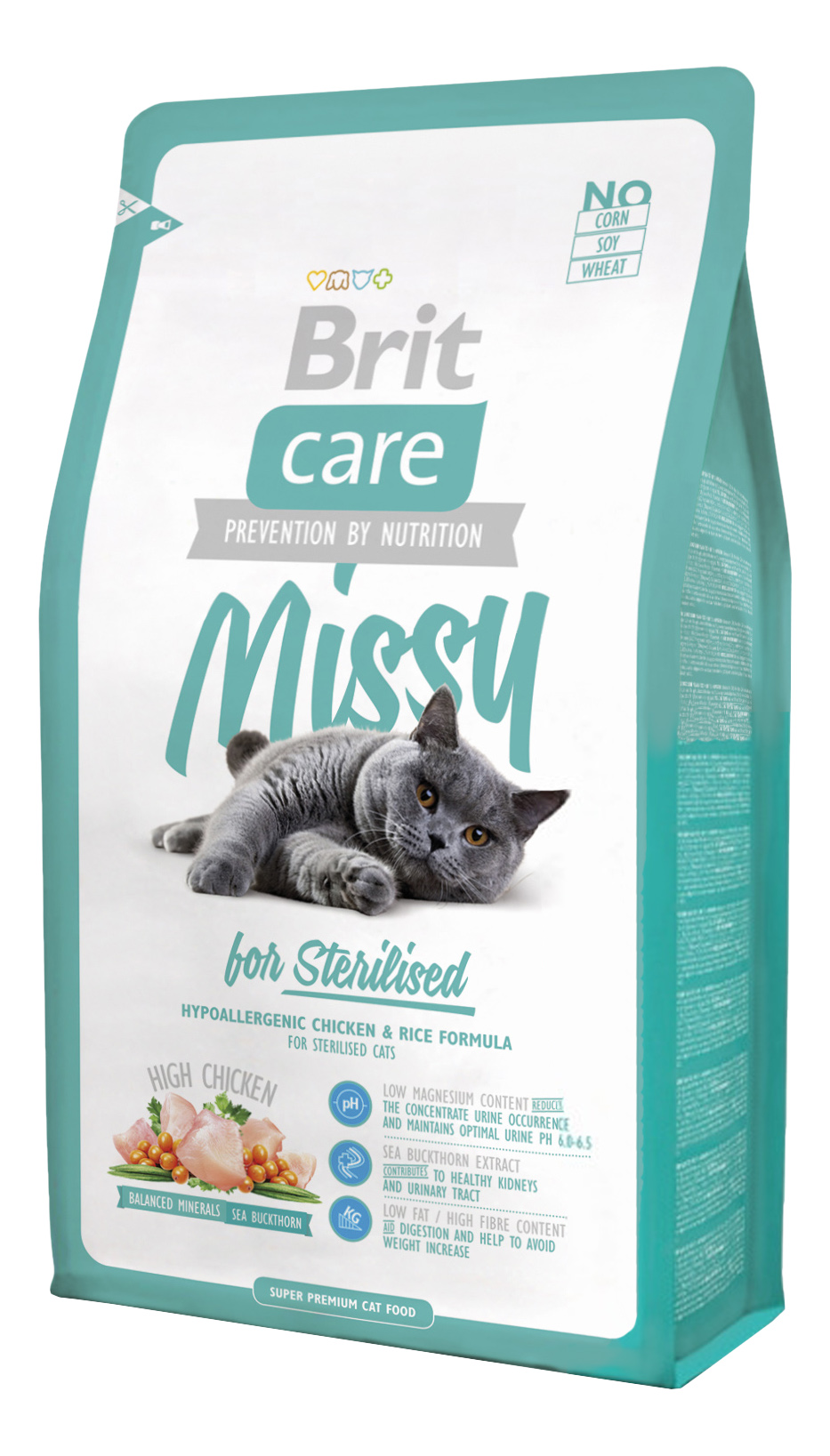 фото Сухой корм для кошек brit care missy for sterilised, для стерилизованных, курица, 7кг