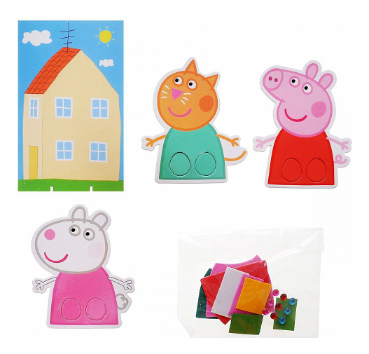 

Аппликация из мягкого полимера Апп, Пальчиковый Театр Свинка Пеппатм Peppa Pig, пальчиковый театр