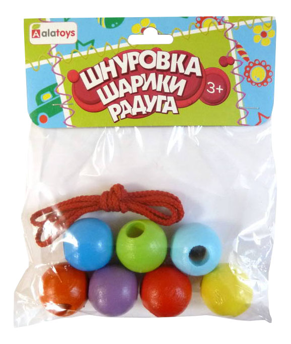 

Шнуровка Alatoys "Шарики радуга", Шарики