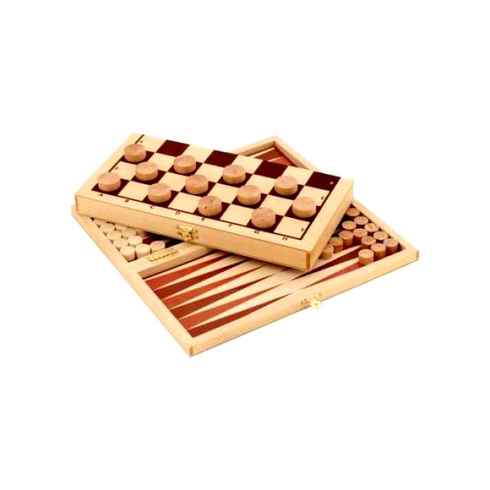 фото Настольная игра 2 в 1 proffi шашки и нарды