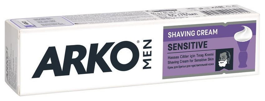 фото Крем для бритья arko men sensitive 65 мл