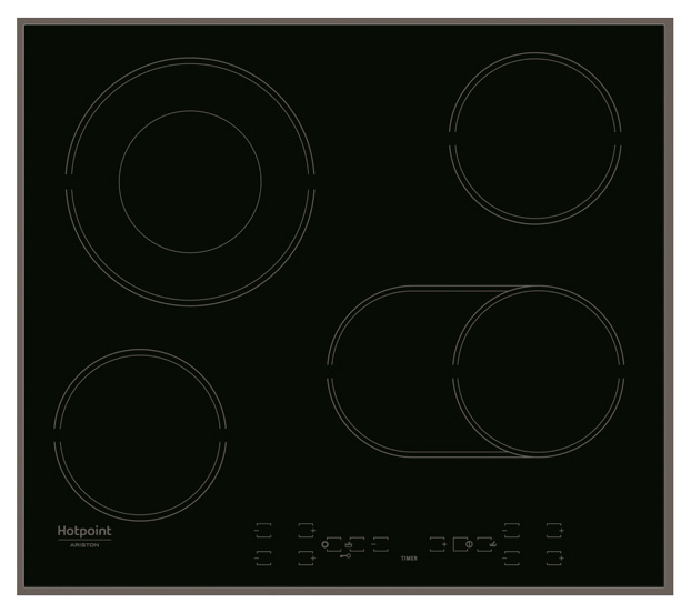 фото Встраиваемая варочная панель электрическая hotpoint-ariston har 642 do a black