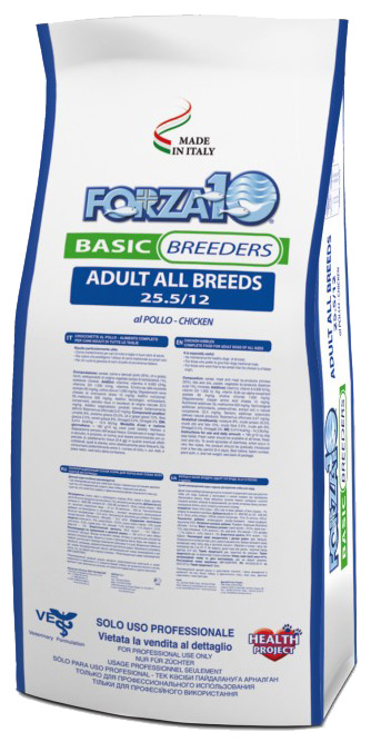 фото Сухой корм для собак forza10 basic breeders adult, курица, 20кг