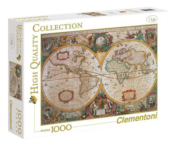 

Пазл Clementoni 1000 деталей, Древняя карта мира