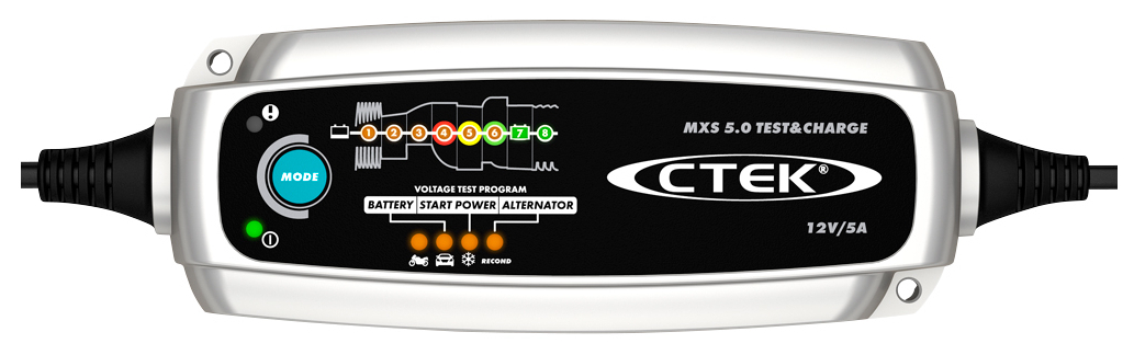 фото Зарядное устройство для акб ctek mxs 5.0 test&charge 5.0 14,4-15,8b 160ач 43178939543