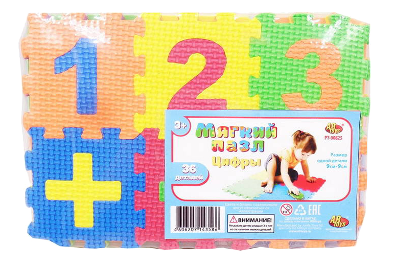 

Пазл ABtoys 30 деталей, Мягкие пазлы. Изучаем цифры