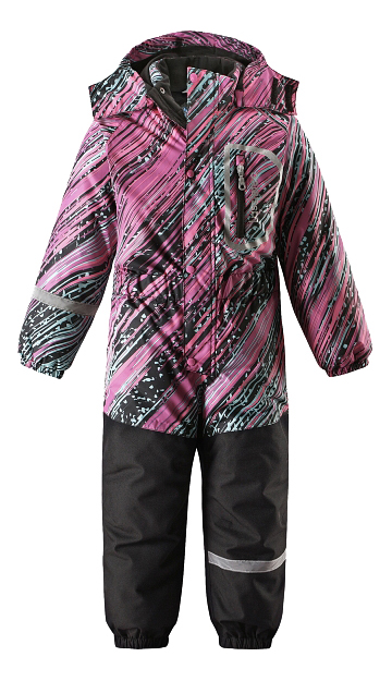

Комбинезон детский Lassie Lassietec winter overall розовый пестрый р.92, 720710
