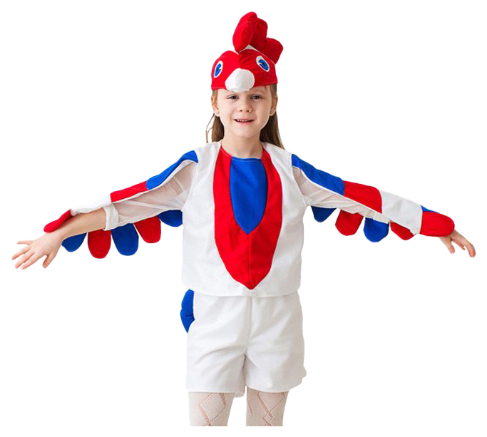 фото Карнавальный костюм бока петух, цв. белый р.104