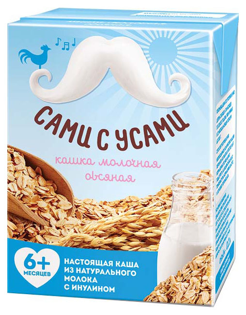 

Каша молочная Сами с усами Овсяная с 6 мес. 200 г, Овсяная